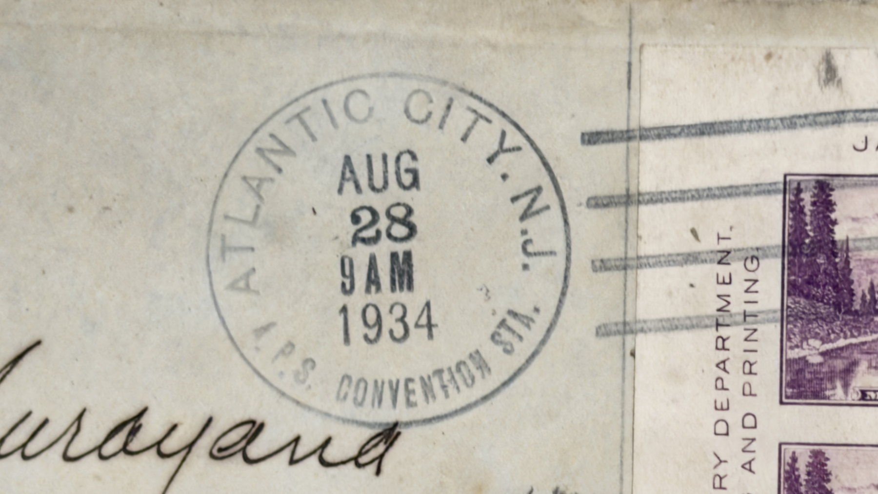 Detail of the Atlantic City convention-station cancellation